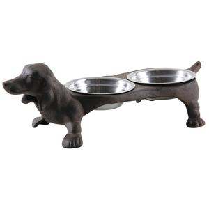 Photo AMA1790 : Double cast iron dog feeder