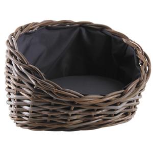 Photo ANI143SC : Grey pulut rattan dog baskets