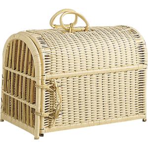 Photo ATR106S : Split willow and rattan pet carrier