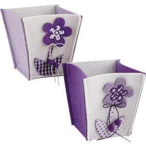 Photo CCF1620 : Felt basket with flowers