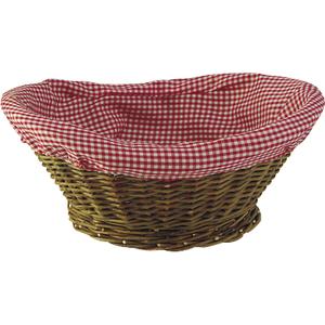 Photo CCO4560C : Corbeille en osier doublée