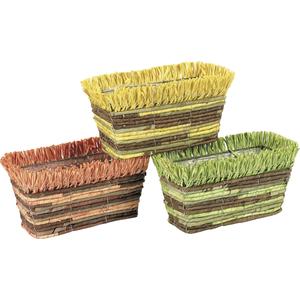 Photo CCO5570P : Corn husk and bamboo basket