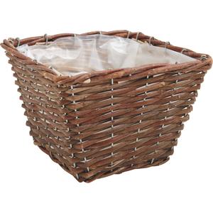 Photo CCO6630P : Split willow and metal basket