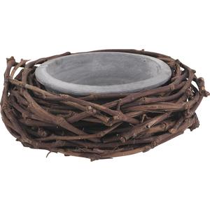 Photo CCO6950 : Wood and terracotta basket
