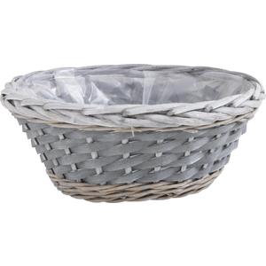 Photo CCO7781P : Stained half willow and wood basket