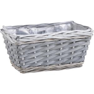 Photo CCO7793P : Stained half willow and wood basket