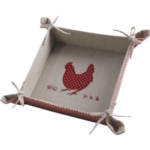 Photo CCO7830 : Square basket with red hen