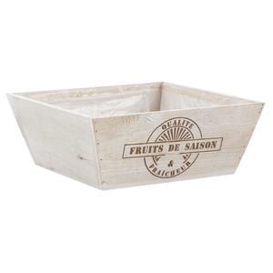 Photo CCO8180P : Square wooden basket Fruits de saison