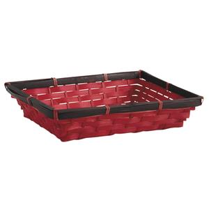 Photo CCO8330 : Rectangular red bamboo basket