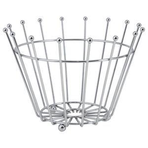 Photo CCO8410 : Round chromed metal fruit basket