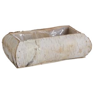 Photo CCO8640P : Rectangular birch wood basket