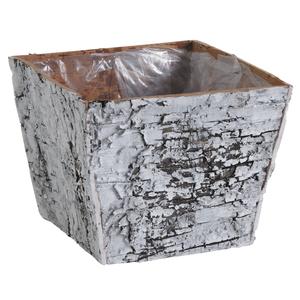 Photo CCO8660P : Square birch wood basket