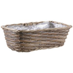 Photo CCO9000P : Rectangular grey pulut rattan basket