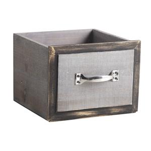 Photo CCO910SP : Square stained wood drawer baskets