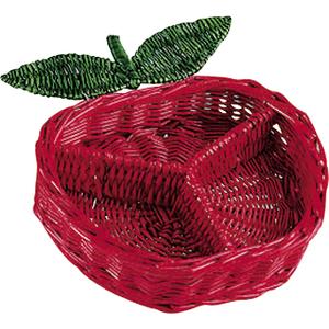 Photo CCP1010 : Willow apple basket with compartments