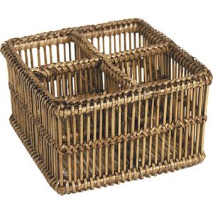 Photo CCP1130 : Rattan basket with compartments