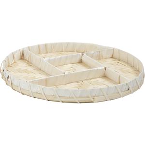 Photo CCP1180 : Bamboo basket with compartments