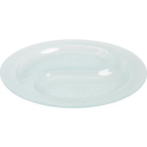 Photo CCP1220V : Frosted glass plate with 2 compartments