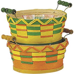 Photo CDA1380P : Wooden basket