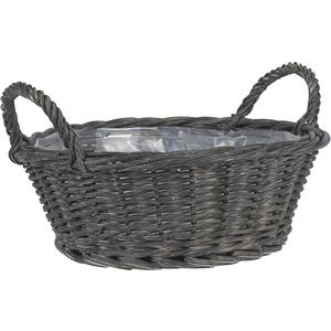 Photo CDA3961P : Grey half willow basket