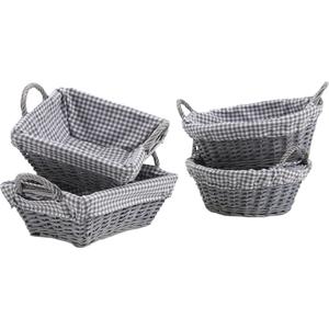 Photo CDA5230C : Grey wash half willow basket