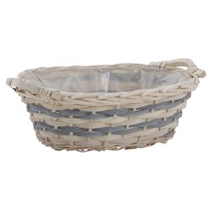 Photo CDA5410P : Stained willow and wood basket