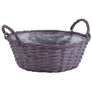 Photo CDA5462P : Stained half willow round basket