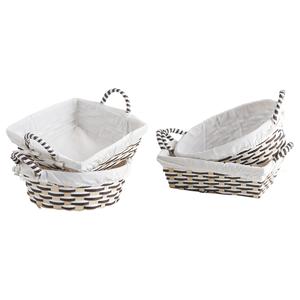 Photo CDA5480C : Bamboo and stained paper rope basket