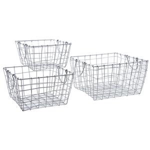 Photo CDA558S : Silver color metal baskets