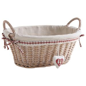 Photo CDA5720J : Oval stained half willow basket