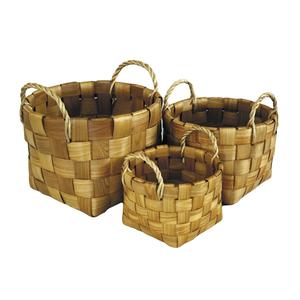 Photo CDA577S : Natural wood storage baskets