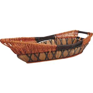 Photo CFA2320 : Stained willow boat basket