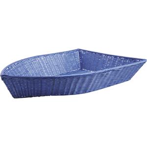 Photo CFA2590 : Boat-shaped polyrattan basket