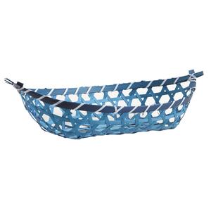 Photo CFA2660 : Corbeille bateau en bambou bleu