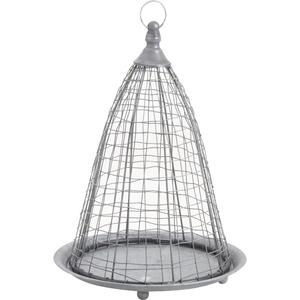 Photo CFL1590 : Round zinc basket with cage