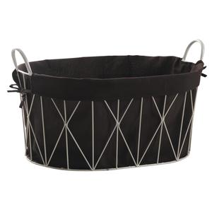 Photo CLI1850C : Metal and cotton clothes basket