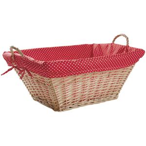 Photo CLI1860C : White split willow clothes basket