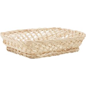 Photo CMA1411 : Rectangular white willow basket