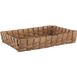 Photo CMA3290 : Rectangular wood basket