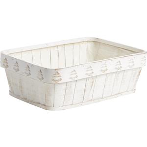 Photo CMA3292P : Rectangular wood basket