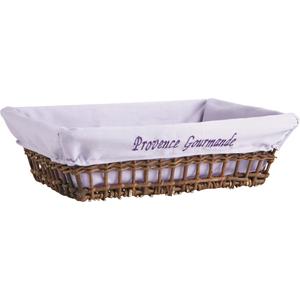 Photo CMA3400C : Rectangular unpeeled willow basket