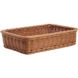 Photo CMA3591 : Rectangular polyrattan basket