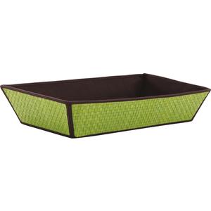 Photo CMA3660C : Rectangular palm leaf basket