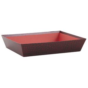 Photo CMA3851 : Manne en carton croco rouge