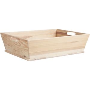 Photo CMA3970 : Rectangular pine wood basket