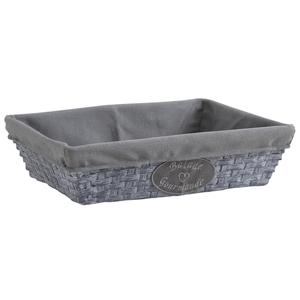 Photo CMA4090C : Rectangular grey paper rope basket