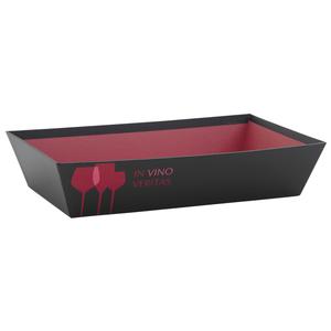 Photo CMA4323 : Rectangular cardboard basket In Vino Veritas