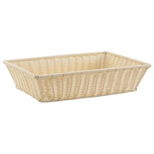 Photo CMA4411 : Polyrattan and metal rectangular basket