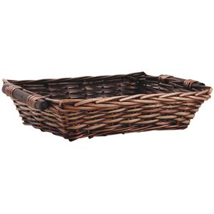 Photo CMA4550 : Stained half willow rectangular basket