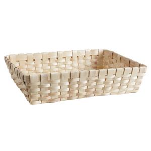 Photo CMA4593 : Natural wood rectangular basket